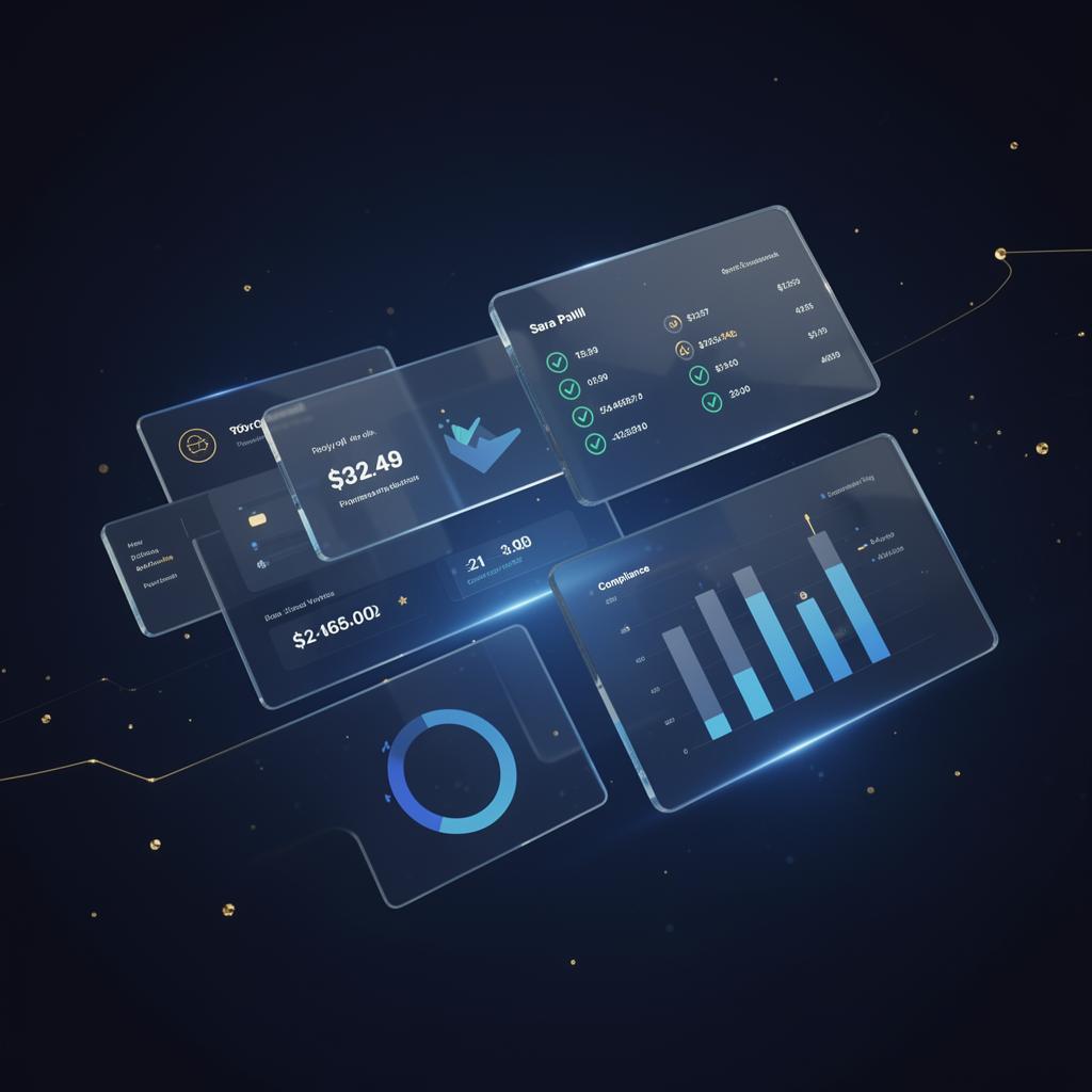 HRPaySuite payroll and compliance dashboard